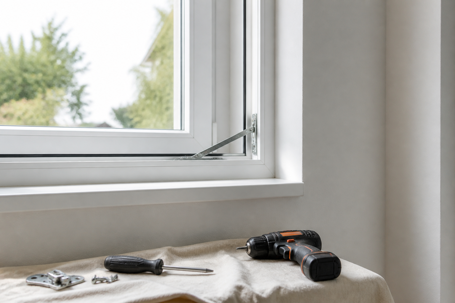 Ajuste de ventana con herramientas ordenadas