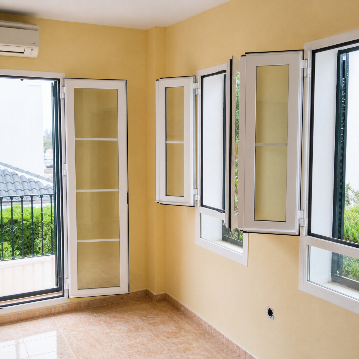 Trabajo pequeño de ajuste de ventanas